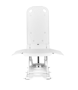 Sedia da bagno LA-M3 blu/bianca regolabile in altezza elettrica per anziani e disabili - Product Image 4