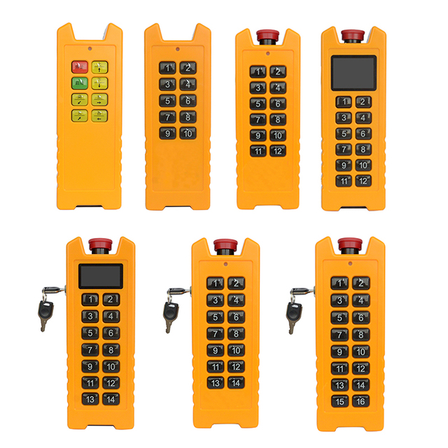 New Industrial Remote Controller With Lock Key Outer Shell Infrared Industrial Remote Control Emergency Shutdown 2 Row Buttons