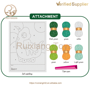 Fait à la main 3D laine <span class=keywords><strong>dinosaure</strong></span> peinture artisanat unisexe jouets éducatifs bricolage modèle pour enfants 2025 Arts et artisanat tendance - Product Image 3