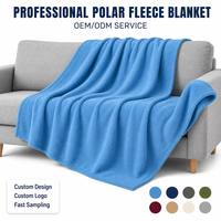 Maßgefertigte Mikrofaser-Polyester-Decke Gebürstete und Anti-Pilling Polar Fleece-Decke für Krankenhäuser