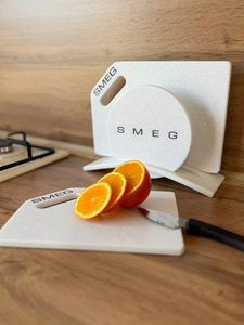 Planche à découper en marbre de qualité alimentaire double face anti-moisissure <span class=keywords><strong>Smeg</strong></span> avec finition anti-corrosion, valeur chromatique élevée - Product Image 6