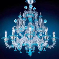 Lustre en verre artisanal de Murano, designs personnalisés non standard, éclairage LED pour hôtels, maisons duplex, salles de banquet