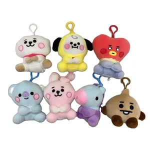 Popular Line Friends Plush Toy Pendant Yellow Dog Pink Rabbit Loving Hippo Aries Koala Cute Plush Toy Doll Pendant