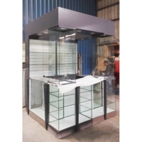 Projecteur à LED pour téléphone portable Vitrine en verre Armoire en MDF pour magasin de détail Aménagement intérieur pour centre commercial