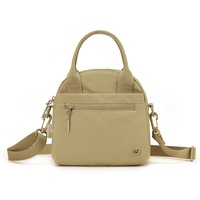 Sac à bandoulière carré léger pour femme, style coréen, motif renard coloré, en nylon multicouche résistant à l'eau avec fermeture éclair