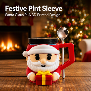 Soporte y Portavasos Navideño de Papá Noel Impreso en 3D PLA para Helados, Decoración de Mesa Festiva Transfronteriza - Product Image 6