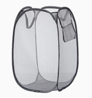 Panier à linge pliable domestique pliable grande maille stockage pour enfants Hosanthes durables et pratiques