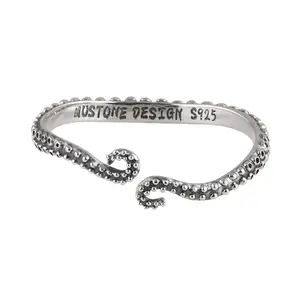 S925 pulseira de prata esterlina estilo Punk personalidade prata jóias Squid pulseira para as mulheres design jóias distintivo