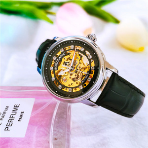 Orologio Meccanico Aokulasic Fashion con Diamanti, Orologio Meccanico Automatico da <span class=keywords><strong>Donna</strong></span> alla Moda Semplice Luminoso e Impermeabile - Product Image 6