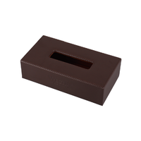 Support de télécommande TV en cuir EASTON, couleur café, support de bureau W80xH170mm pour chambre d'hôtes