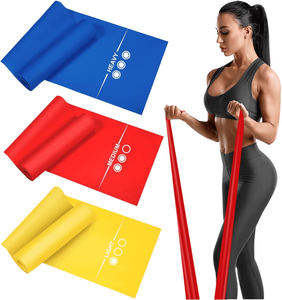 Bandas de resistencia de látex natural en stock, juego de bandas de fitness al por mayor para entrenamiento y moldeamiento corporal - Product Image 5