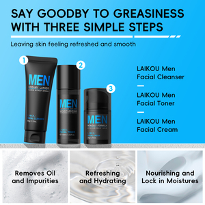 Coffret de Soins pour Hommes Laikou : Hydratant, Contrôle du Sébum, Peaux Sensibles, Usage Quotidien - Product Image 5