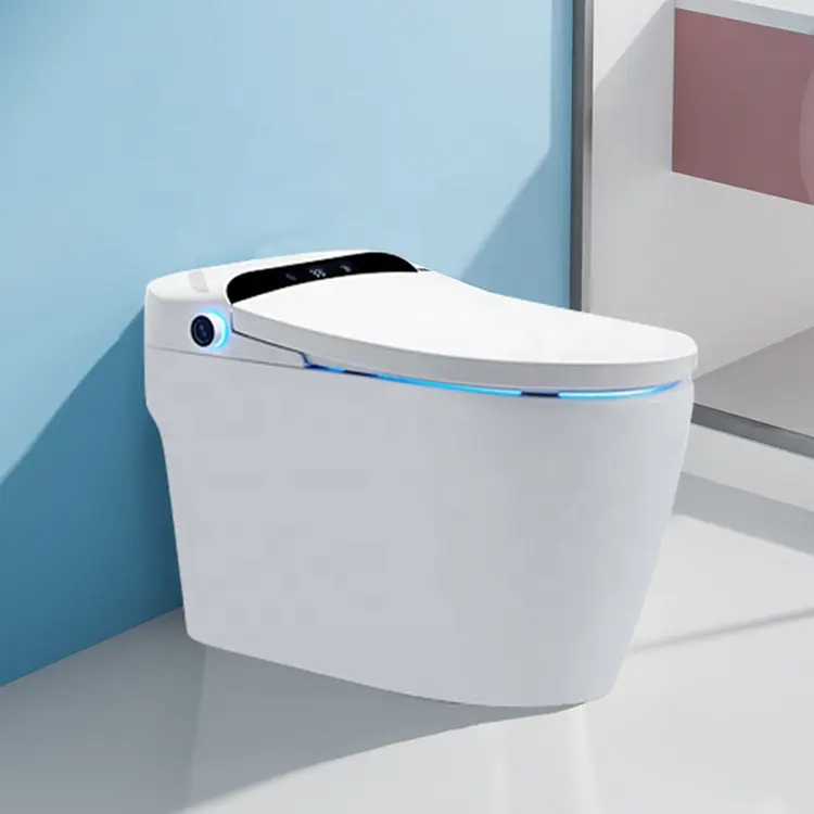 Intelligent Toilet Modern House Bathroom Water Saving Electric 1 Piece Bidet Toilet Smart Intelligent Toilet
