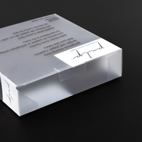 Boîte cadeau en PET gris transparent fabriquée en usine, boîte d'emballage en plastique pour articles ménagers