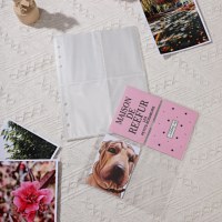 Classeur transparent A5 PP à 6 trous, pages intérieures, porte-cartes de jeu TCG Pokémon, 4 pochettes, pochette pour cartes K Pop/Bollywood/Autres stars