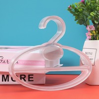 Factory Direct Supermarket Commonly Used Round Towel Hanger Plastic Scarf Hangers Black Plastic Scarf Cloth Coat Hanger