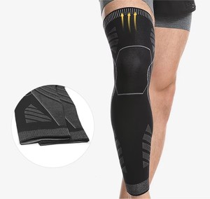 Rodillera de punto de nailon para baloncesto, fútbol, correr, compresión de pierna completa para dolor articular y artritis para entrenamiento - Product Image 4