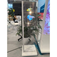 Écran tactile vertical transparent interactif de 30 pouces, ultra-fin, angle de vue complet, graphiques d'animation OLED pour les magasins de détail