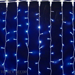 Luce della tenda blu LED decorativa stringa impermeabile fata illuminazione per il centro commerciale <span class=keywords><strong>soffitto</strong></span> di natale matrimonio parete del giardino - Product Image 1