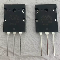 Transistor de puissance 2SC5200-2SA1943 C5200 A1943 TO-3P Kit de transistors d'amplificateur audio 1943 Y 5200 Original Japon