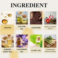 Huile Capillaire Bio Personnalisée à la Biotine, Racine de Gingembre et Caféine pour la Repousse et la Réparation des Cheveux, Traitement Anti-Chute à Base de Plantes