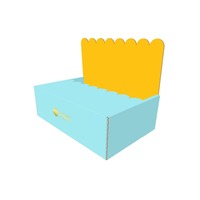 Caja corrugada con tira fácil de rasgar personalizada, caja de envío con apertura perforada, cinta adhesiva, Caja Postal autosellada