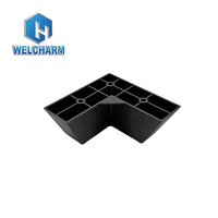 Pieds de canapé en plastique en forme de L de haute qualité, accessoires décoratifs pour meubles, pieds de lit et de table