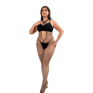 Lingerie Sexy Plus Size 2026 per Donne Formose, con Rete Traforata e Cinturini Incrociati - Product Image 5