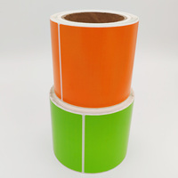 Étiquettes d'expédition thermiques en papier adhésif compostable continu et sensible à la chaleur, personnalisées en Chine, pour la promotion des produits alimentaires, impression directe