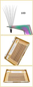 Wholesale Heat Bonded Flare Cluster <b>Lashes</b> <b>Extensions</b> 10d 20d Fluffy Premade Fan <b>Lashes</b> Customizable Box and logo - Product Image 6