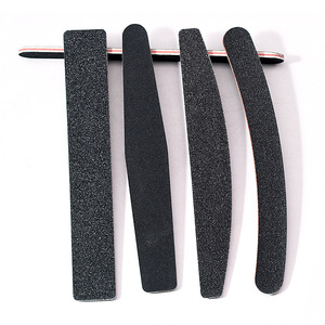 Vente en gros de lime à ongles double face noire demi-lune rectangle droite et incurvée lime à ongles EVA noyau rouge personnalisé - Product Image 5