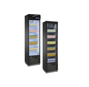Refroidisseur de boissons mince Machine à boissons congelées Porte en verre <span class=keywords><strong>Armoire</strong></span> à boissons gazeuses Petit réfrigérateur de bar commercial Réfrigérateur - Product Image 1