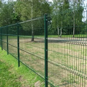 3D Curvo Painel Cerca/3D Curvo Soldado Wire Mesh Fence/3D V Folding Wire Mesh Painéis para Jardim