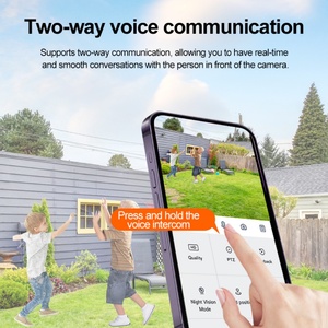 Aov 10800mah 7.5W*2 Solar Panel Cctv 15mp 3lens 4g Wifi Sim AI Tracking Two-Way Audio Home <b>Security</b> Surveillance <b>Wireless</b> <b>Camera</b> - Product Image 4