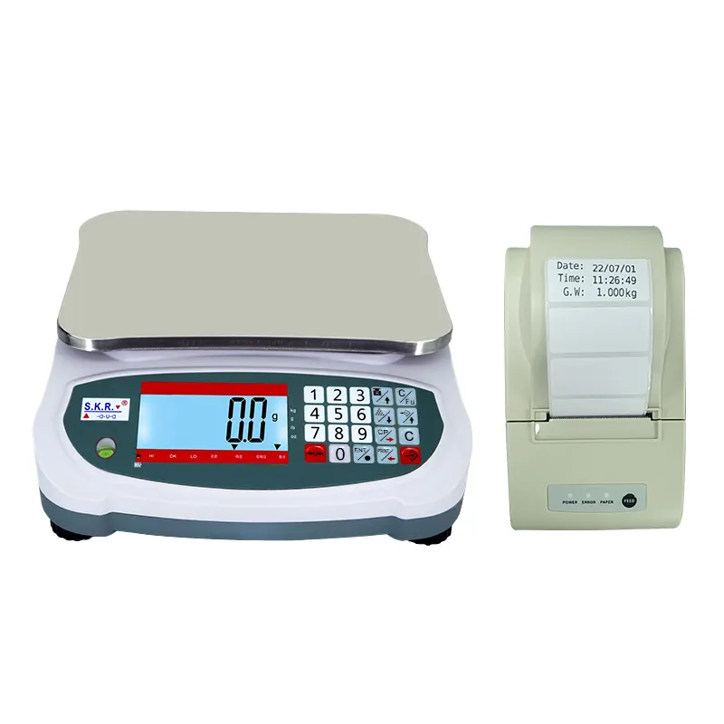 Sakura WN-V6DL Rs 232 Sticker Drukweegschaal 15 Kg Modbus Thermische Printer Schaal Tafelblad Weegschaal