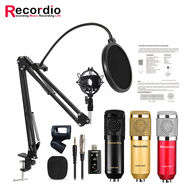 GAM-800 BM 800 Computer Microphone for Gaming Studio Broadcasting Made in China