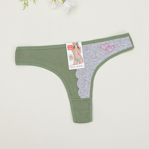 UOKIN <span class=keywords><strong>Tanga</strong></span> Sexy de Cintura Baja para Mujer, con Parches, de Algodón Acanalado, Alta Elasticidad, <span class=keywords><strong>Tanga</strong></span> Sexy con Tirantes <span class=keywords><strong>en</strong></span> <span class=keywords><strong>T</strong></span> - Product Image 4