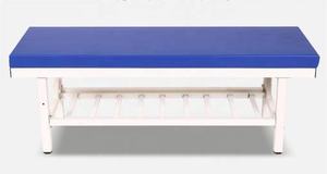 Mesa de masaje djustable de acero espesado con estantería, cama de examen Ospital con almohada - Product Image 2