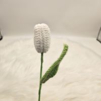 Bouquet de tulipes en crochet artistique, fleur sculpturale tricotée, Art tricoté, Sourcing unique - Fête des Mères, Noël, Pâques, Personnalisé