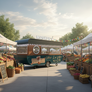 Camion de restauration entièrement équipé en acier inoxydable, station de bonbons et de chips, chariot à hot-dogs de style américain personnalisé / remorque alimentaire (2 ans de garantie) - Product Image 1