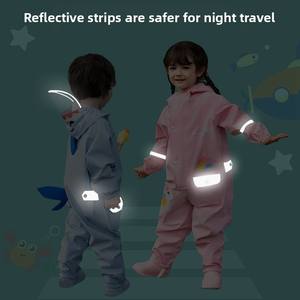 Impermeabile per bambini impermeabile tutto il corpo e pantaloni <span class=keywords><strong>Set</strong></span> nuova <span class=keywords><strong>pioggia</strong></span> per Poncho per ragazzi ragazze Eva materiale per il bambino bambino estate - Product Image 5