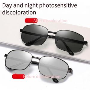 Lunettes de soleil polarisées photochromiques pliables carrées pour hommes, pour la conduite, protection solaire et anti-UV. - Product Image 5