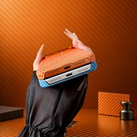Funda de Teléfono de Fibra de Carbono Forjada, de Lujo, Resistente a Impactos, para iPhone