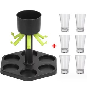 Dispensador de Licores, Soporte para 6 Vasos de Chupito, Herramienta de Cocina, Dispensador de Vino Portátil, Accesorio para Fiestas, Juego de Beber, Dispensador de Vasos - Product Image 5