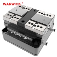 Étau pneumatique à centrage automatique 5 axes KSP2-100 + RZ-100A pour étaux centrés rotatifs VMC avec mâchoire souple en aluminium