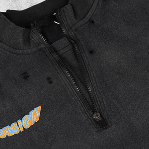 Pull à capuche personnalisé pour homme en molleton 100% coton avec fermeture éclair, motif imprimé lettres, coupe ample, écologique, poids du tissu 380-450g - Product Image 6