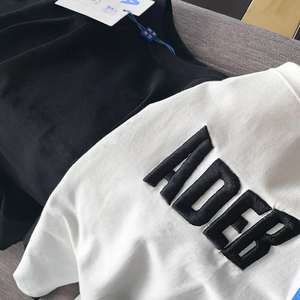 थोक कस्टम पुरुष चेनेल कढ़ाई शर्ट रंगीन तौलिया कढ़ाई टी शर्ट कढ़ाई टी शर्ट कढ़ाई टी शर्ट - Product Image 2