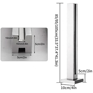 4x4 Stainless Steel <strong>Railing</strong> Fence Post <strong>Retaining</strong> <strong>Wall</strong> - Product Image 4