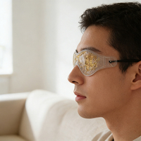 Patch de repos pour les yeux en gel souple élastique or brillant, rafraîchissant et relaxant, avec logo personnalisé OEM, compresse froide et chaude anti-rides