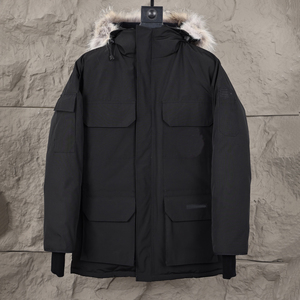 Parka de Plumón de Ganso para Hombre, Impermeable, con Capucha, Resistente al Viento, para Expediciones en Climas Extremos en Canadá - Product Image 1
